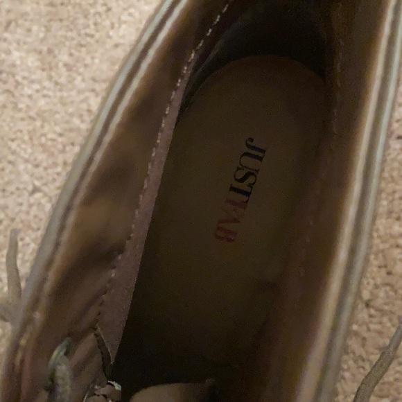 JustFab Chocolate heel booties - Picture 4 of 6